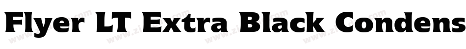 Flyer LT Extra Black Condensed字体转换